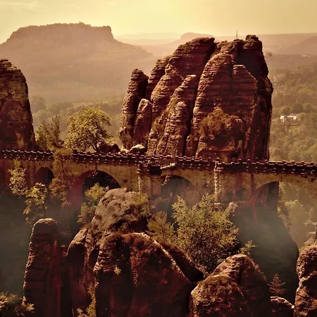 Haus Am Wald - Mit Garten & Hund In Der Saechsischen Schweiz 度假居 巴特尚道